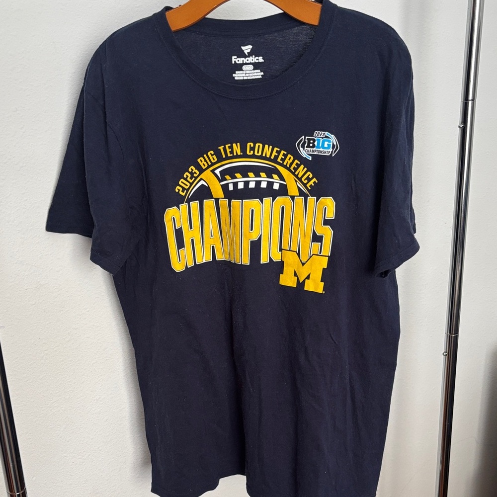 Fanatics Navy Blue Big Ten Champions Tee